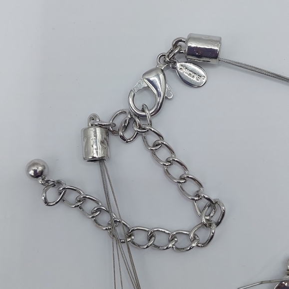 CHICO'S silvertone jewelry set (necklace and earrings) - Picture 7 of 8